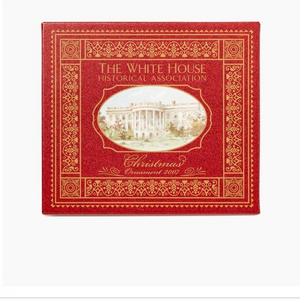 2007 WHITE HOUSE CHRISTMAS ORNAMENT, A PRESIDENT MARRIES IN THE‎ WHITE HOUSE